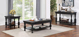 CALANDRA End Table, Antique Black - U&U Home Budget Furniture (Carteret, NJ)