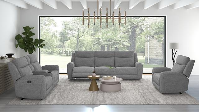 Antonius Manual Recliner Sofa - U&U Home Budget Furniture (Carteret, NJ)