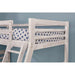 California III Wire-Brushed White Twin/Full Bunk Bed w/ 2 Drawers - U&U Home Budget Furniture (Carteret, NJ)