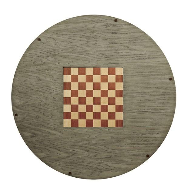 YELENA Gray Game Table - U&U Home Budget Furniture (Carteret, NJ)