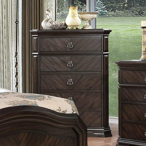 Calliope Espresso Chest - U&U Home Budget Furniture (Carteret, NJ)