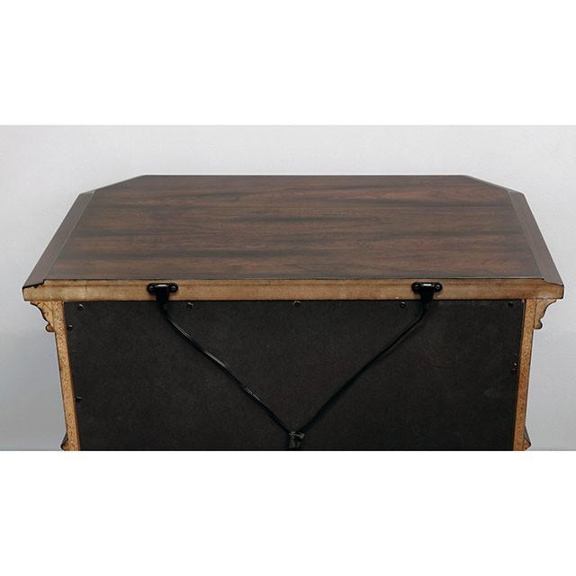 Calliope Espresso Night Stand - U&U Home Budget Furniture (Carteret, NJ)