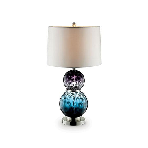 Camila Purple/Blue 27.5"H Glass Table Lamp - U&U Home Budget Furniture (Carteret, NJ)