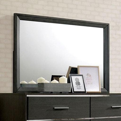 Camryn Warm Gray Mirror - U&U Home Budget Furniture (Carteret, NJ)