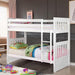 CANBERRA II White Twin/Full Bunk Bed - U&U Home Budget Furniture (Carteret, NJ)