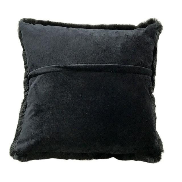 Caparica Black 20" X 20" Pillow, Black - U&U Home Budget Furniture (Carteret, NJ)