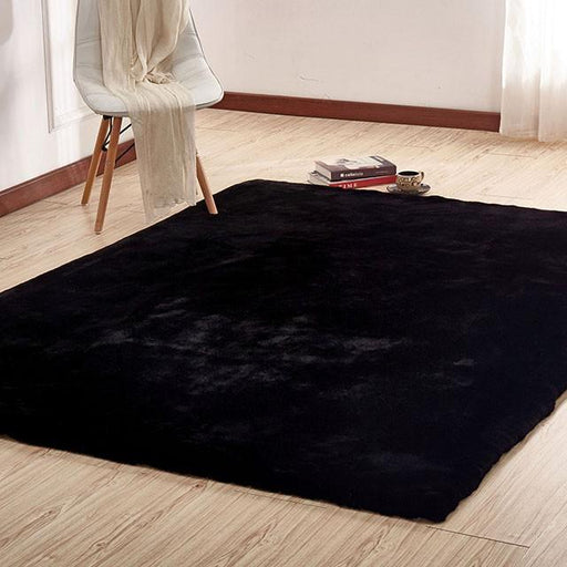 Caparica Black 5' X 7' Area Rug - U&U Home Budget Furniture (Carteret, NJ)