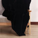 Caparica Black Throw, Black - U&U Home Budget Furniture (Carteret, NJ)