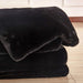 Caparica Black Throw, Black - U&U Home Budget Furniture (Carteret, NJ)