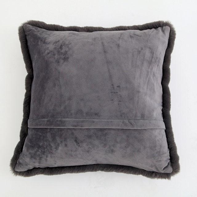 Caparica Charcoal 20" X 20" Pillow, Charcoal - U&U Home Budget Furniture (Carteret, NJ)