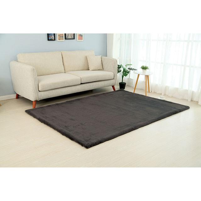 Caparica Charcoal 5' X 7' Area Rug - U&U Home Budget Furniture (Carteret, NJ)