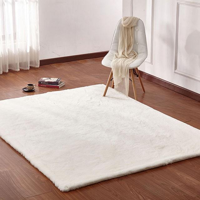 Caparica Off White 5' X 7' Area Rug - U&U Home Budget Furniture (Carteret, NJ)