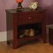 Cara Cherry Night Stand - U&U Home Budget Furniture (Carteret, NJ)