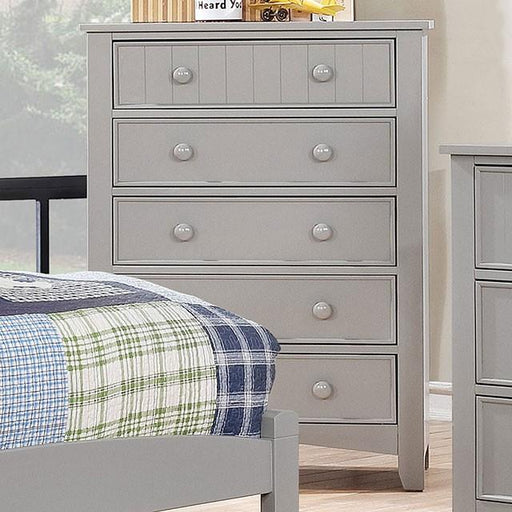 Caren Gray Chest - U&U Home Budget Furniture (Carteret, NJ)