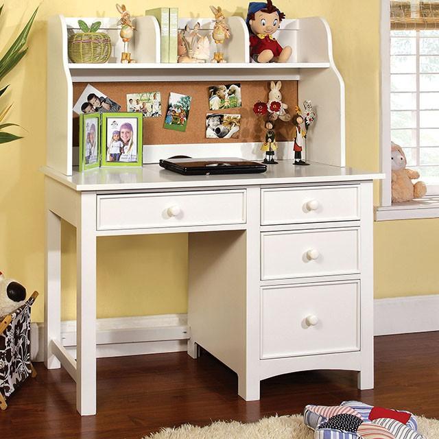 Caren White Twin Bed - U&U Home Budget Furniture (Carteret, NJ)