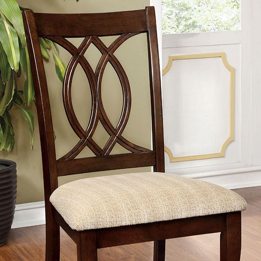 Carlisle Brown Cherry Side Chair (2/CTN) - U&U Home Budget Furniture (Carteret, NJ)