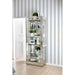 Carrollton Chrome Curio Cabinet - U&U Home Budget Furniture (Carteret, NJ)