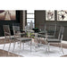 Casper 7 Pc Dining Table Set Chrome - U&U Home Budget Furniture (Carteret, NJ)
