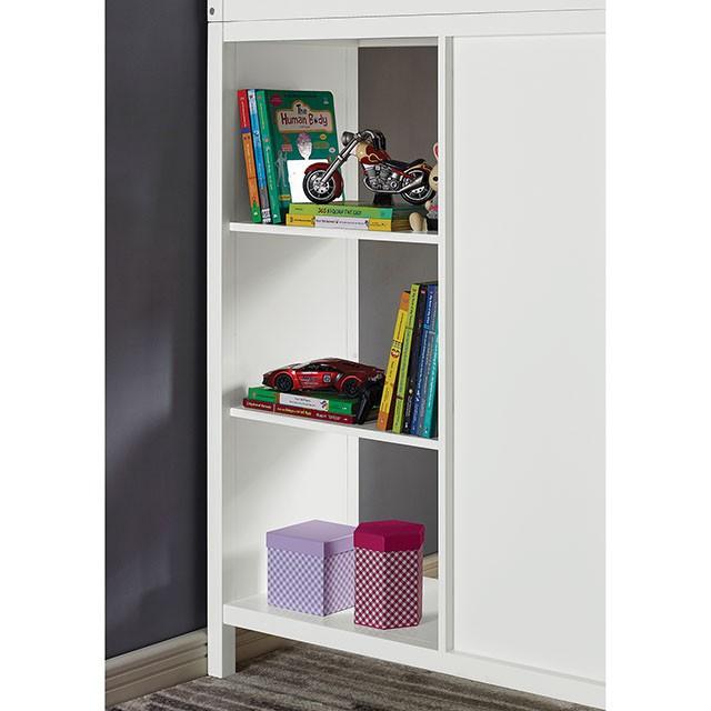 CASSIDY Twin Loft Bed w/ Drawers - U&U Home Budget Furniture (Carteret, NJ)