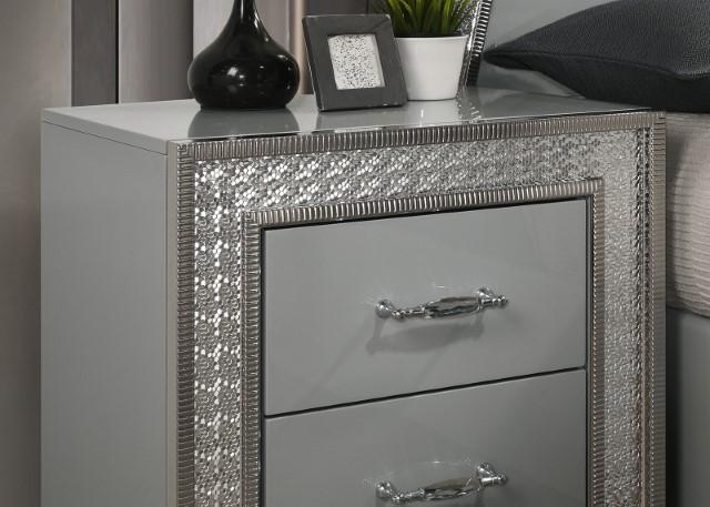 Cassiopeia Nightstand - U&U Home Budget Furniture (Carteret, NJ)