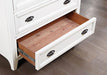 CASTILE Chest, White - U&U Home Budget Furniture (Carteret, NJ)