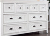 CASTILE Dresser, White - U&U Home Budget Furniture (Carteret, NJ)