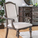 ARCADIA Rustic Natural Tone/ Ivory Arm Chair (2/CTN) - U&U Home Budget Furniture (Carteret, NJ)