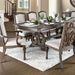 ARCADIA Rustic Natural Tone, Ivory Dining Table - U&U Home Budget Furniture (Carteret, NJ)