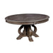 Arcadia Rustic Natural Tone Round Dining Table - U&U Home Budget Furniture (Carteret, NJ)