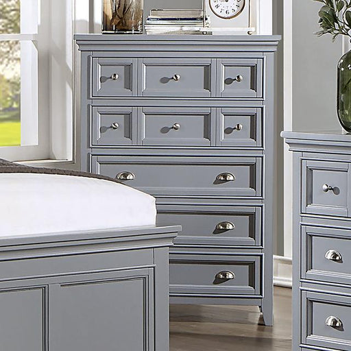 CASTLILE Chest, Gray - U&U Home Budget Furniture (Carteret, NJ)