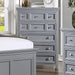 CASTLILE Chest, Gray - U&U Home Budget Furniture (Carteret, NJ)
