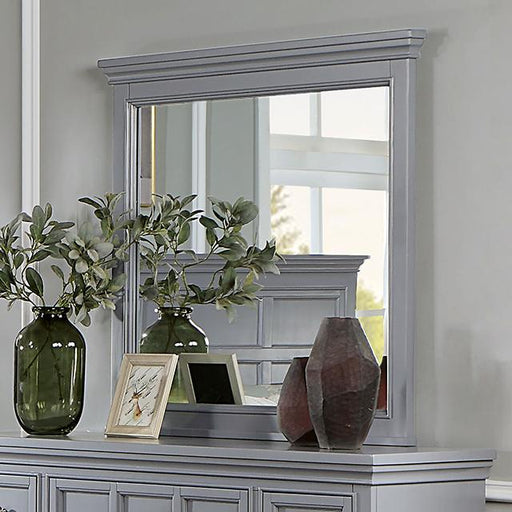 CASTLILE Mirror, Gray - U&U Home Budget Furniture (Carteret, NJ)