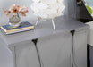 CASTLILE Night Stand w/ USB, Gray - U&U Home Budget Furniture (Carteret, NJ)