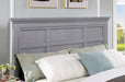 CASTLILE Queen Bed, Gray - U&U Home Budget Furniture (Carteret, NJ)