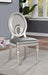 CATHALINA Side Chair (2/CTN), Silver - U&U Home Budget Furniture (Carteret, NJ)