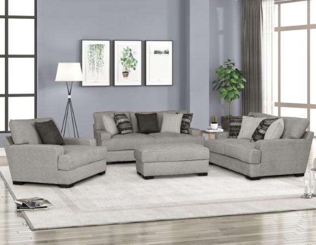 ARDENFOLD Ottoman, Beige & Gray - U&U Home Budget Furniture (Carteret, NJ)
