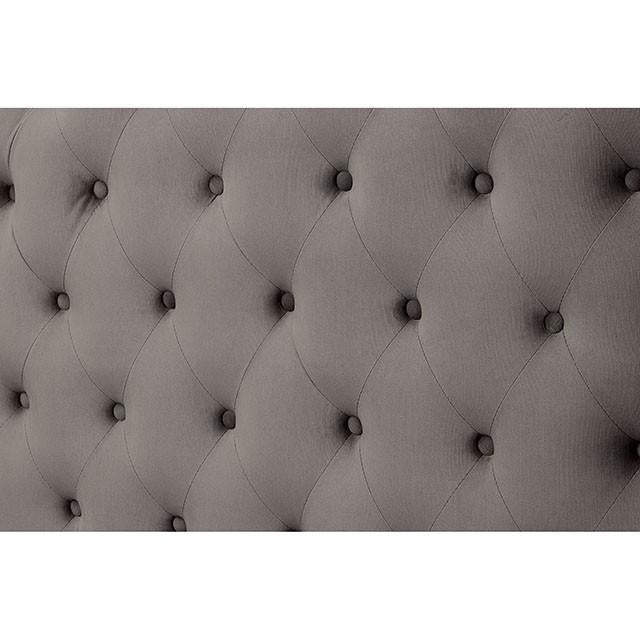 Cayla Bed Silver & Grey - U&U Home Budget Furniture (Carteret, NJ)