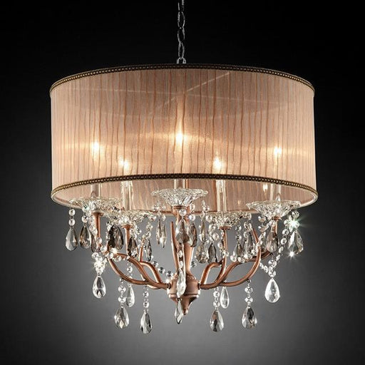 CECELIA Ceiling Lamp, Hanging Crystal - U&U Home Budget Furniture (Carteret, NJ)