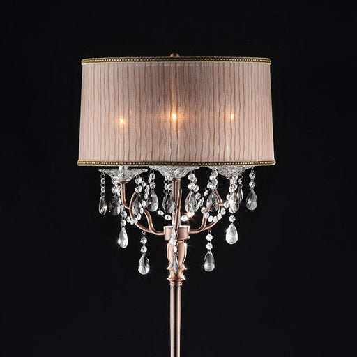 CECELIA Floor Lamp, Hanging Crystal - U&U Home Budget Furniture (Carteret, NJ)