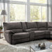CERELIA Power Sectional, Gray - U&U Home Budget Furniture (Carteret, NJ)