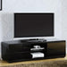 Cerro Black 59" TV Console, Black - U&U Home Budget Furniture (Carteret, NJ)