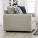 CHANCERY Chair & Half, Gray/Navy - U&U Home Budget Furniture (Carteret, NJ)