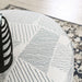 CHANCERY Ottoman, Gray/Navy - U&U Home Budget Furniture (Carteret, NJ)
