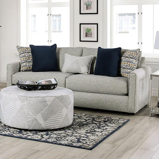 CHANCERY Sofa, Gray/Navy - U&U Home Budget Furniture (Carteret, NJ)