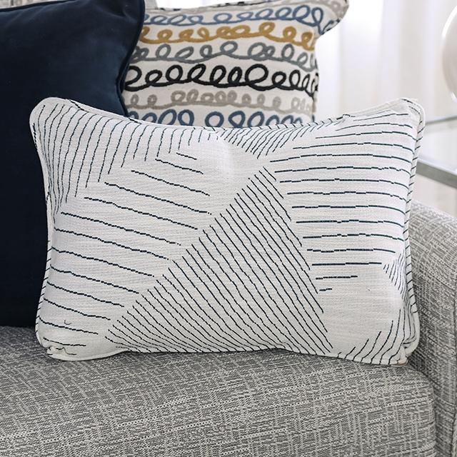 CHANCERY Sofa, Gray/Navy - U&U Home Budget Furniture (Carteret, NJ)
