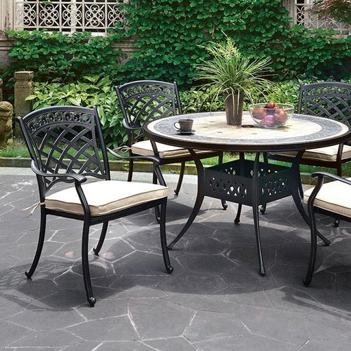 Charissa Round Patio Table - U&U Home Budget Furniture (Carteret, NJ)