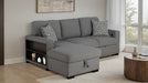 Chatham Sectional Gray - U&U Home Budget Furniture (Carteret, NJ)