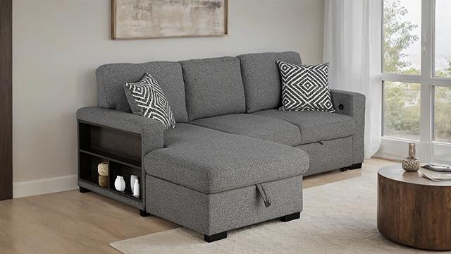 Chatham Sectional Gray - U&U Home Budget Furniture (Carteret, NJ)
