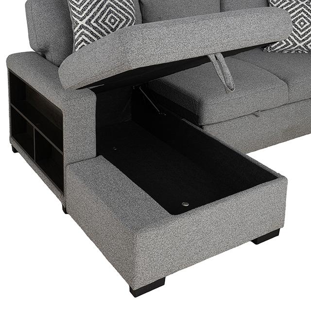 Chatham Sectional Gray - U&U Home Budget Furniture (Carteret, NJ)