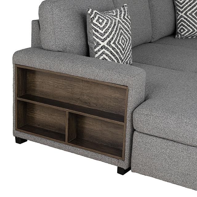 Chatham Sectional Gray - U&U Home Budget Furniture (Carteret, NJ)